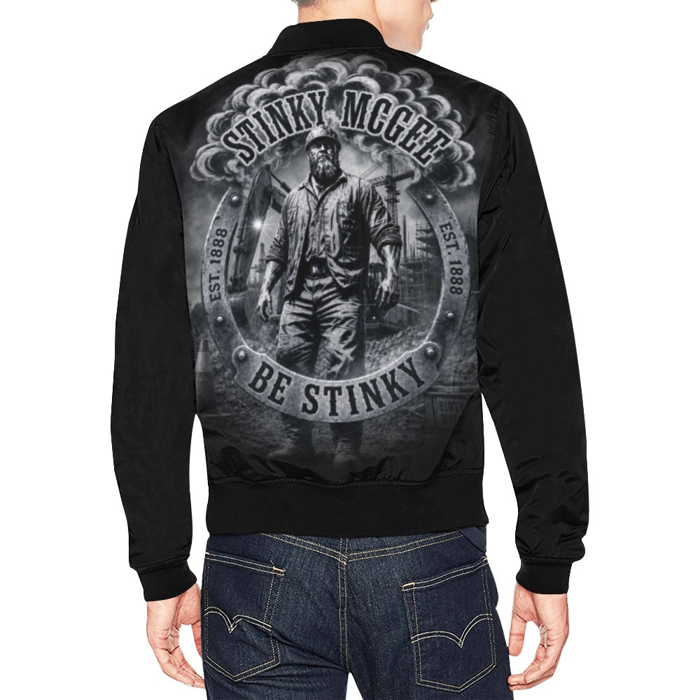 NewStinkyConstruction All Over Print Bomber Jacket for Men (Model H19)