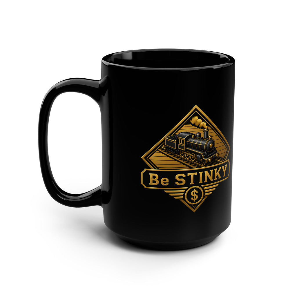 Stinky McGee Vintage Steamworker Black 15oz Mug