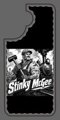 Stinky McGee Trainworker Phone Case — Vintage Industrial Illustration