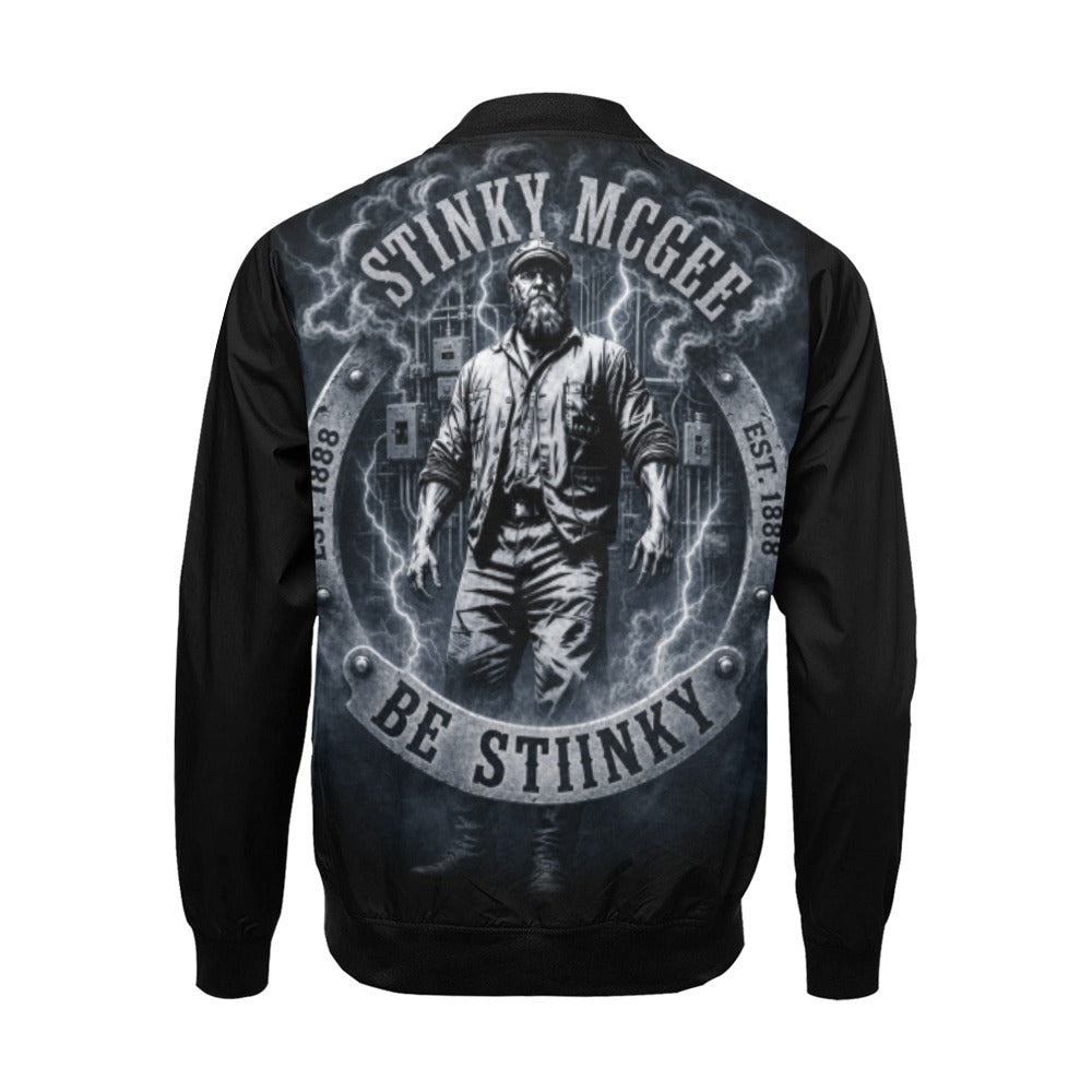 NewStinkyElectrical All Over Print Bomber Jacket for Men (Model H19)