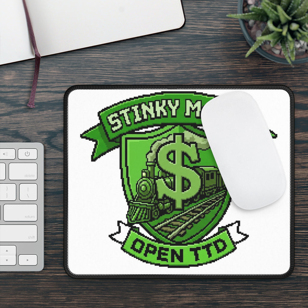 Gaming Mouse Pad — Stinky McGee Open TTD Green Train Emblem