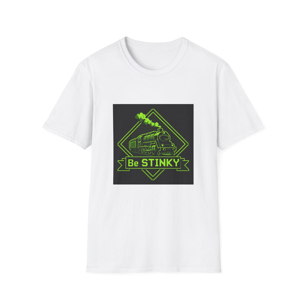 Train Graphic T-Shirt — "Be Stinky" Retro Locomotive Tee