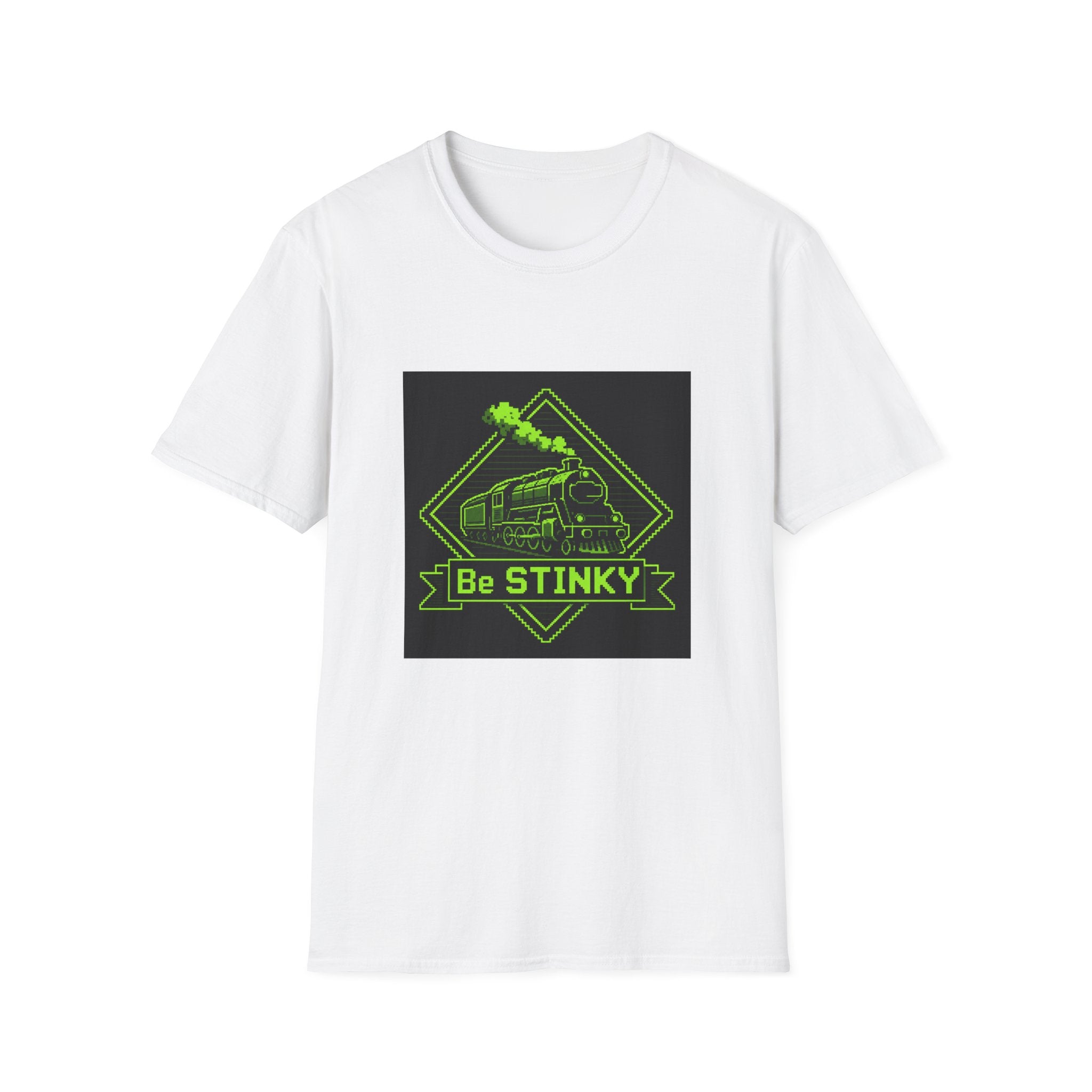 Train Graphic T-Shirt — "Be Stinky" Retro Locomotive Tee