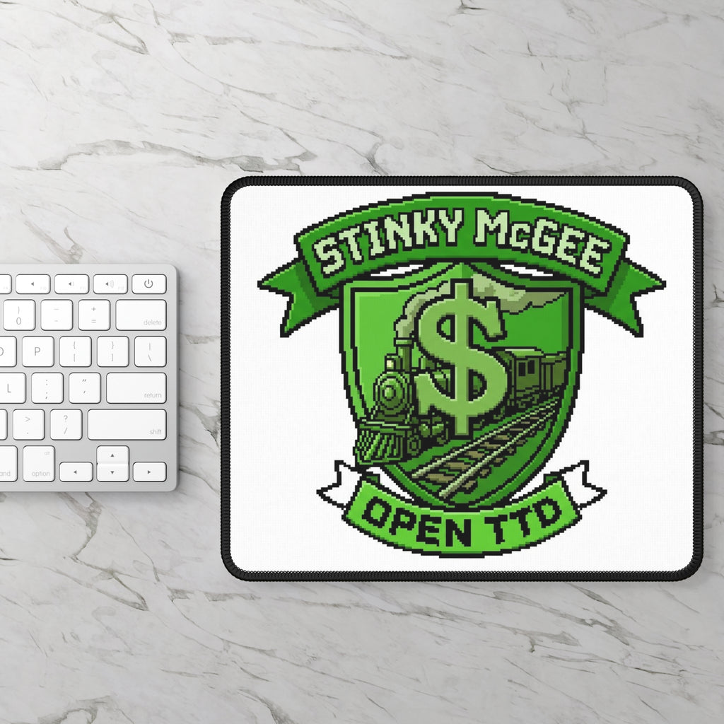 Gaming Mouse Pad — Stinky McGee Open TTD Green Train Emblem