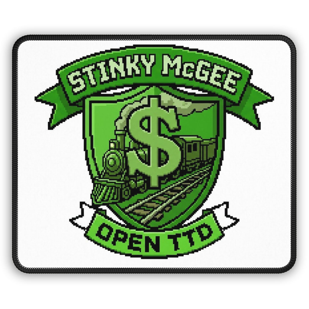 Gaming Mouse Pad — Stinky McGee Open TTD Green Train Emblem