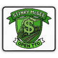 Gaming Mouse Pad — Stinky McGee Open TTD Green Train Emblem