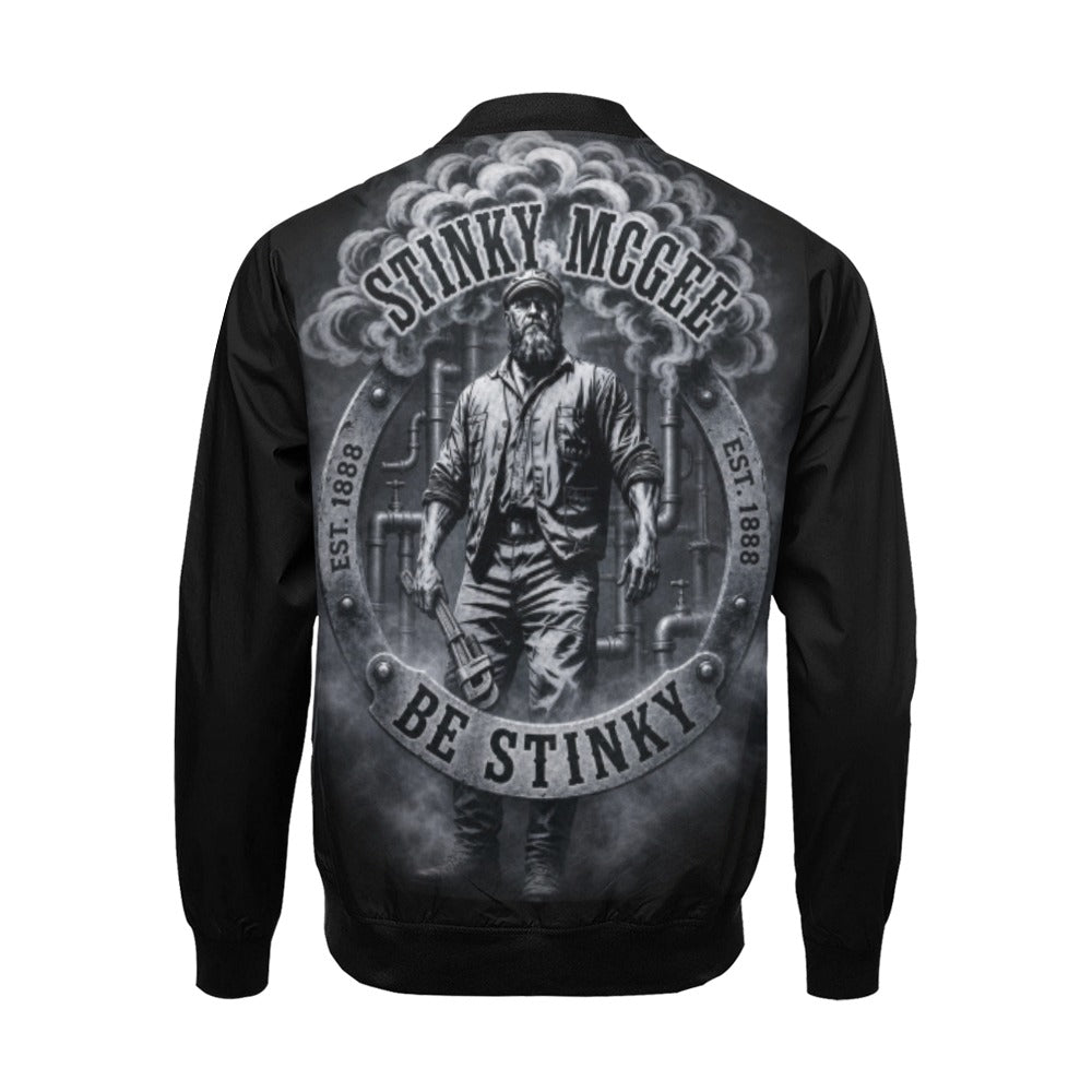 NewStinkyPlumbing All Over Print Bomber Jacket for Men (Model H19)