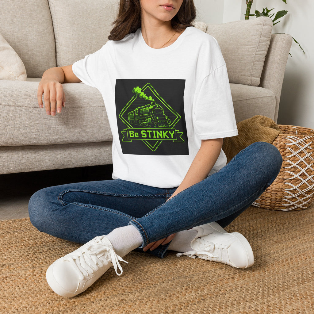 Train Graphic T-Shirt — "Be Stinky" Retro Locomotive Tee