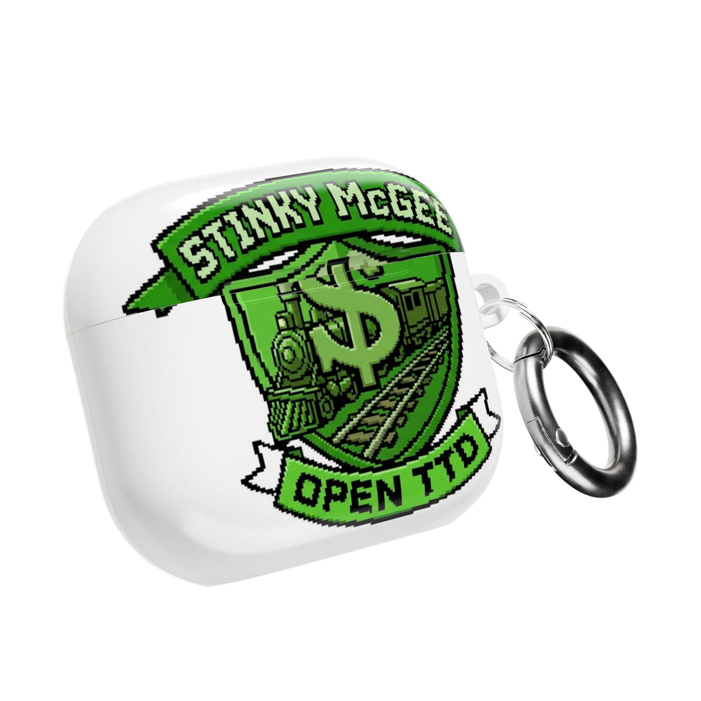 AirPods Case — "Stinky McGee" Green Train Logo Protective Case