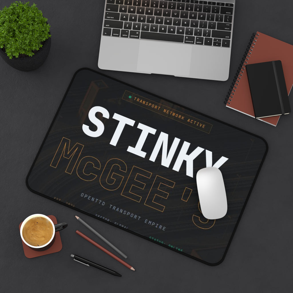 Stinky McGee's Desk Mat – Funny Retro Gamer Mouse Pad