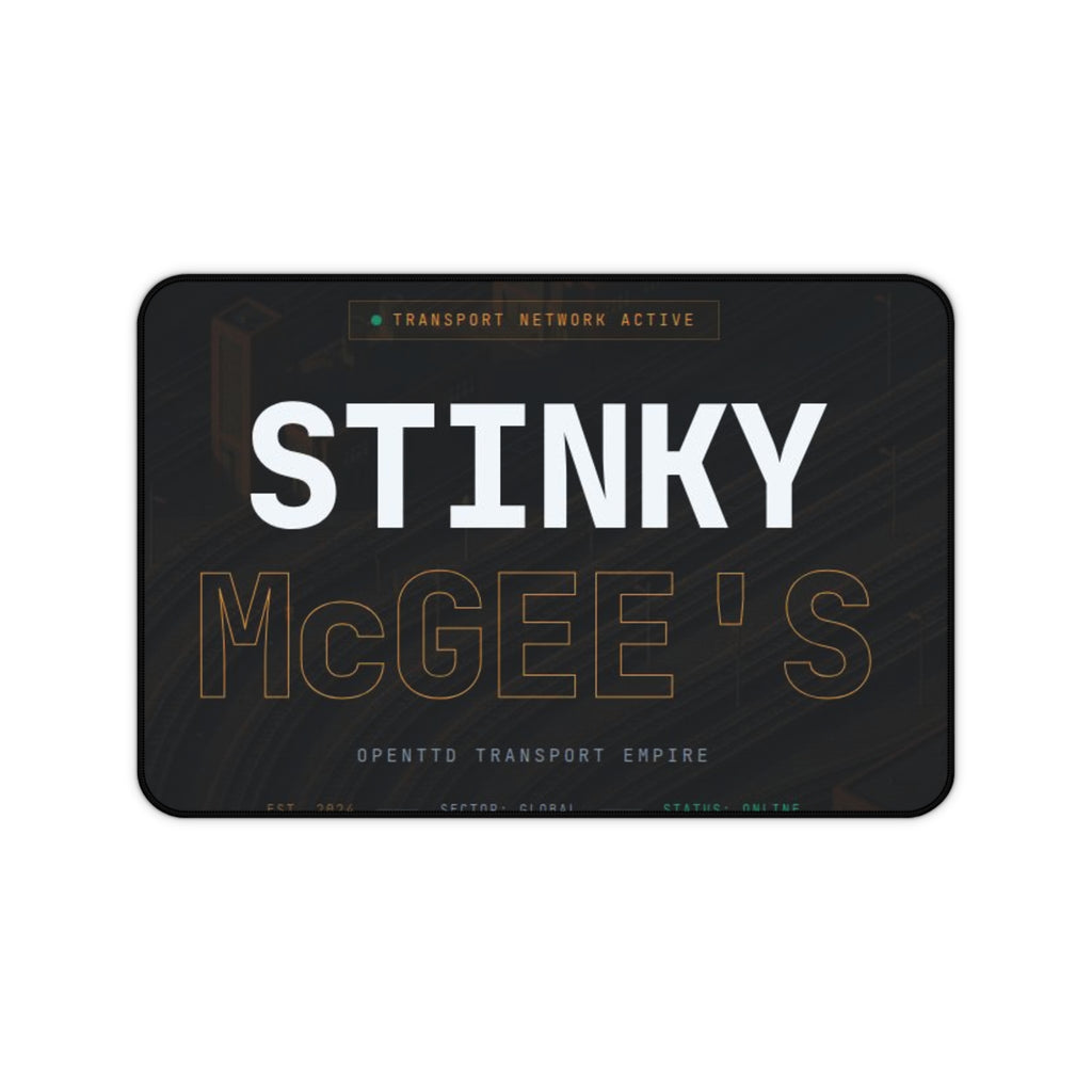 Stinky McGee's Desk Mat – Funny Retro Gamer Mouse Pad
