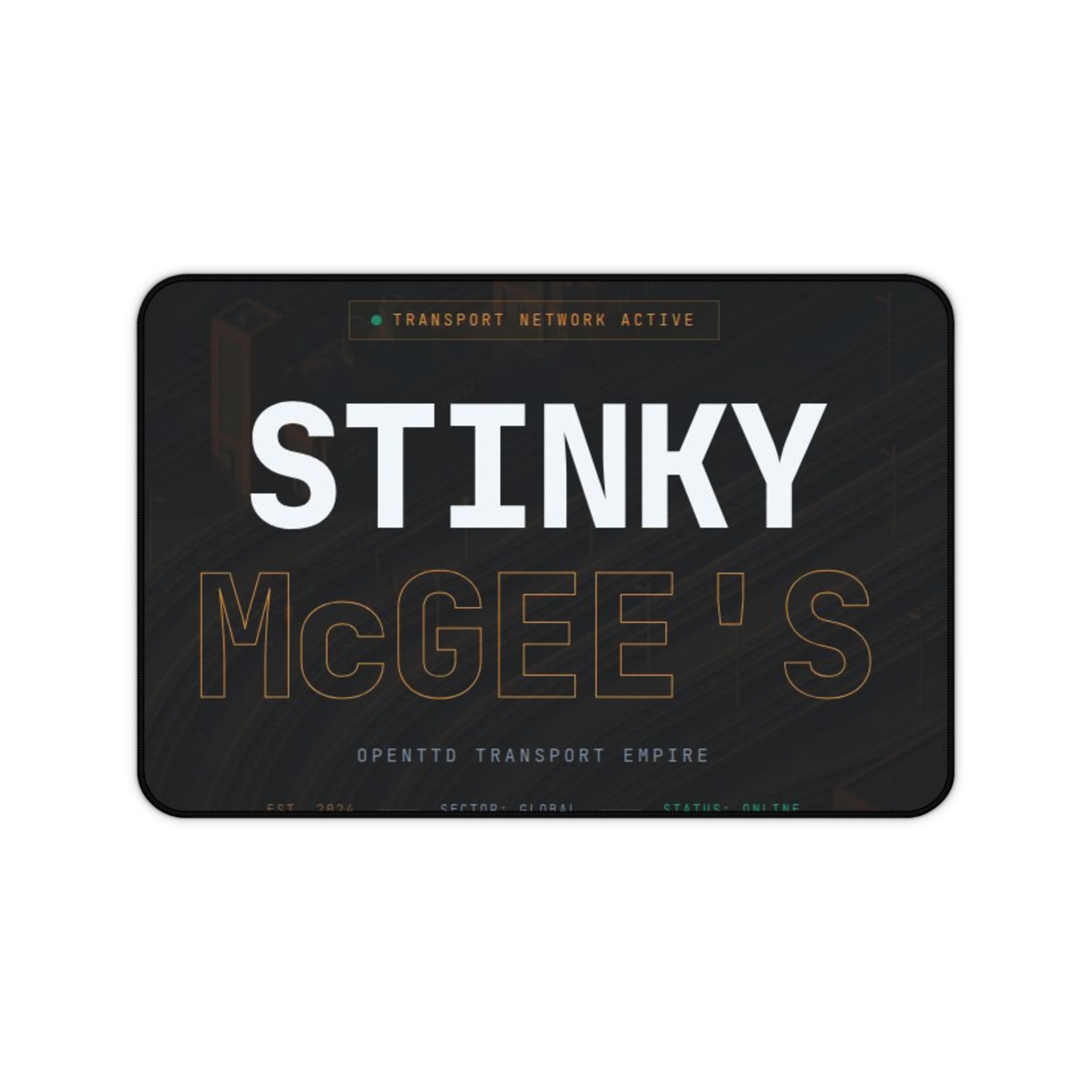 Stinky McGee's Desk Mat – Funny Retro Gamer Mouse Pad