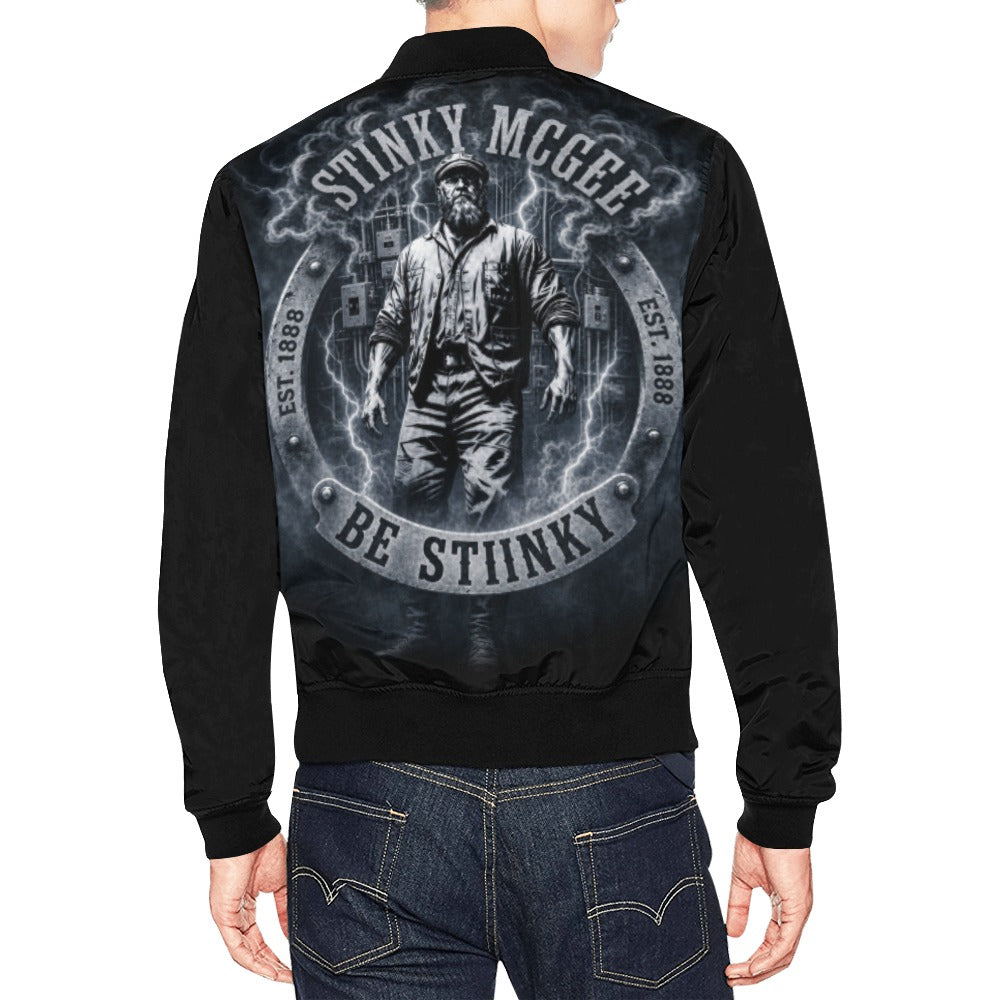NewStinkyElectrical All Over Print Bomber Jacket for Men (Model H19)
