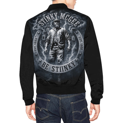 NewStinkyElectrical All Over Print Bomber Jacket for Men (Model H19)