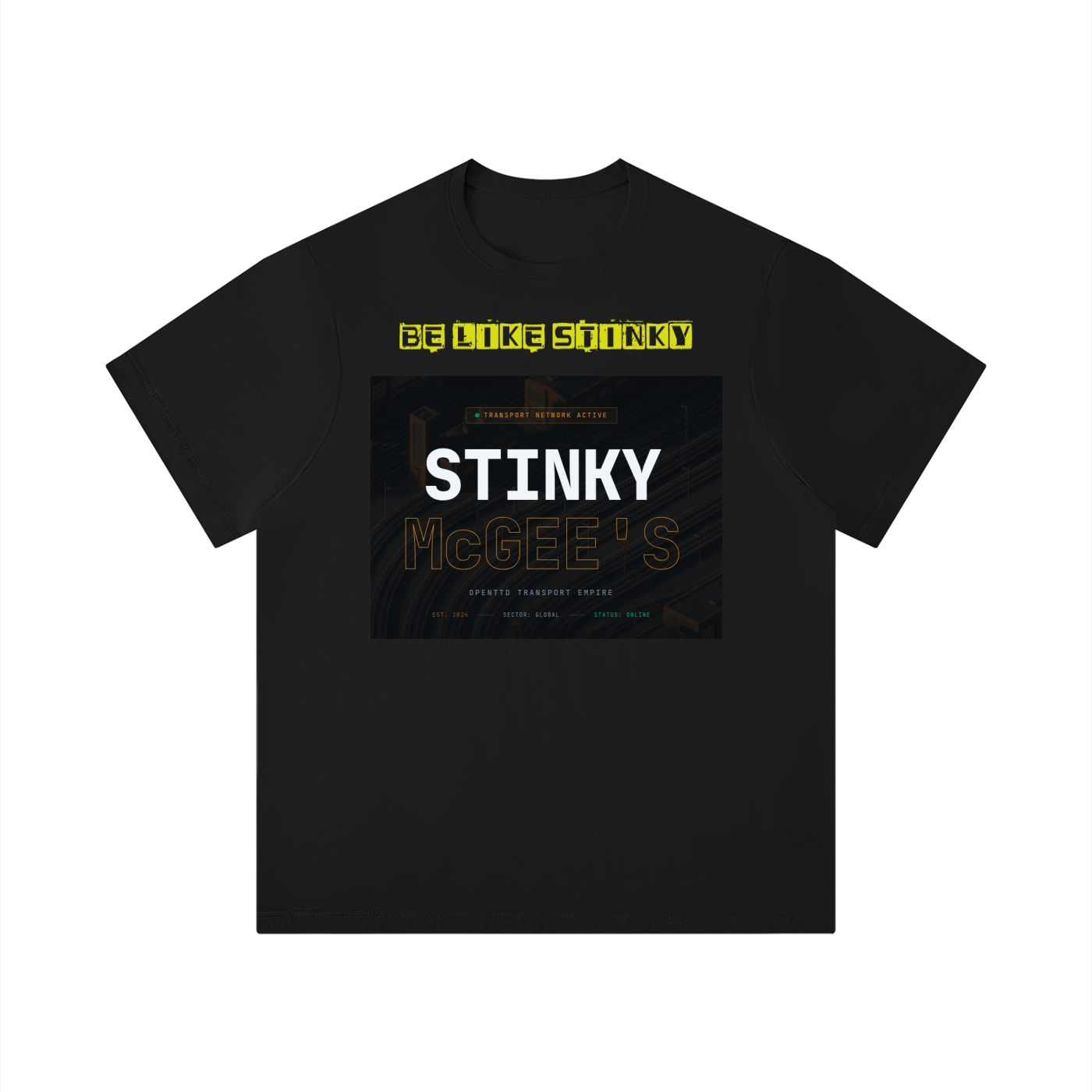 Stinky Men's Solid Color Regular Fit T-Shirt STINKY Style